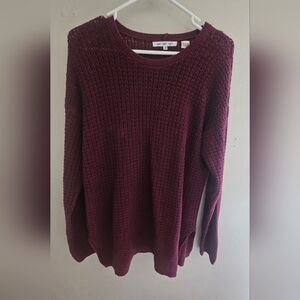 Eight Eight Eight Maroon Crew Neck Sweater
